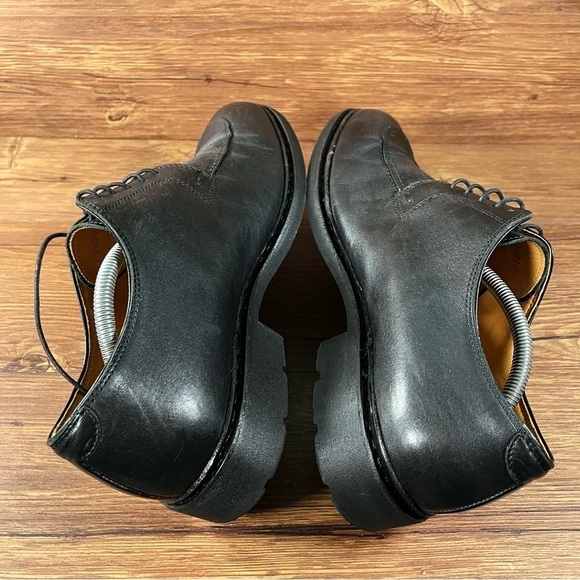 Paraboot “Prevert” Black Leather Oxfords Shoes Men’s Size 10 - Picture 3 of 11